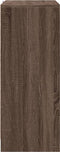 vidaXL - Dressoir - met - LED - 77x34x85 - cm - bewerkt - hout - bruin - eikenkleur
