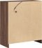 vidaXL - Dressoir - met - LED - 77x34x85 - cm - bewerkt - hout - bruin - eikenkleur