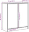vidaXL - Dressoir - met - LED - 77x34x85 - cm - bewerkt - hout - grijs - sonoma - eiken