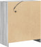 vidaXL - Dressoir - met - LED - 77x34x85 - cm - bewerkt - hout - grijs - sonoma - eiken