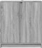 vidaXL - Dressoir - met - LED - 77x34x85 - cm - bewerkt - hout - grijs - sonoma - eiken