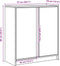 vidaXL - Dressoir - met - LED - 77x34x85 - cm - bewerkt - hout - gerookt - eikenkleurig