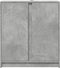 vidaXL - Dressoir - met - LED - 77x34x85 - cm - bewerkt - hout - betongrijs