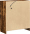 vidaXL - Dressoir - met - LED - 77x34x85 - cm - bewerkt - hout - gerookt - eikenkleurig