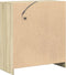 vidaXL - Dressoir - met - LED - 77x34x85 - cm - bewerkt - hout - sonoma - eikenkleurig