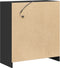 vidaXL - Dressoir - met - LED - 77x34x85 - cm - bewerkt - hout - zwart