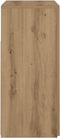 vidaXL - Dressoir - met - LED - 80x35x75 - cm - bewerkt - hout - artisanaal - eiken