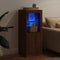 vidaXL - Dressoir - met - LED-verlichting - 41x37x100 - cm - bruin - eikenkleur