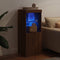 vidaXL - Dressoir - met - LED-verlichting - 41x37x100 - cm - bruin - eikenkleur