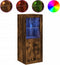 vidaXL - Dressoir - met - LED-verlichting - 41x37x100 - cm - gerookt - eikenkleurig