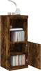 vidaXL - Dressoir - met - LED-verlichting - 41x37x100 - cm - gerookt - eikenkleurig