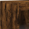 vidaXL - Dressoir - met - LED-verlichting - 41x37x100 - cm - gerookt - eikenkleurig