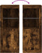 vidaXL - Dressoir - met - LED-verlichting - 41x37x100 - cm - gerookt - eikenkleurig