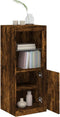 vidaXL - Dressoir - met - LED-verlichting - 41x37x100 - cm - gerookt - eikenkleurig