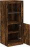 vidaXL - Dressoir - met - LED-verlichting - 41x37x100 - cm - gerookt - eikenkleurig