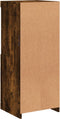 vidaXL - Dressoir - met - LED-verlichting - 41x37x100 - cm - gerookt - eikenkleurig