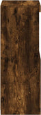 vidaXL - Dressoir - met - LED-verlichting - 41x37x100 - cm - gerookt - eikenkleurig