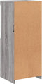 vidaXL - Dressoir - met - LED-verlichting - 41x37x100 - cm - grijs - sonoma - eiken