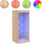 vidaXL - Dressoir - met - LED-verlichting - 41x37x100 - cm - sonoma - eikenkleurig