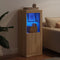 vidaXL - Dressoir - met - LED-verlichting - 41x37x100 - cm - sonoma - eikenkleurig