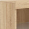 vidaXL - Dressoir - met - LED-verlichting - 41x37x100 - cm - sonoma - eikenkleurig
