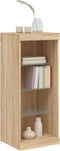 vidaXL - Dressoir - met - LED-verlichting - 41x37x100 - cm - sonoma - eikenkleurig