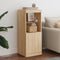 vidaXL - Dressoir - met - LED-verlichting - 41x37x100 - cm - sonoma - eikenkleurig