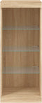 vidaXL - Dressoir - met - LED-verlichting - 41x37x100 - cm - sonoma - eikenkleurig
