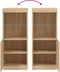 vidaXL - Dressoir - met - LED-verlichting - 41x37x100 - cm - sonoma - eikenkleurig