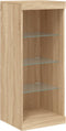 vidaXL - Dressoir - met - LED-verlichting - 41x37x100 - cm - sonoma - eikenkleurig