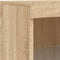 vidaXL - Dressoir - met - LED-verlichting - 41x37x100 - cm - sonoma - eikenkleurig