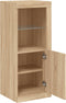 vidaXL - Dressoir - met - LED-verlichting - 41x37x100 - cm - sonoma - eikenkleurig