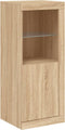vidaXL - Dressoir - met - LED-verlichting - 41x37x100 - cm - sonoma - eikenkleurig