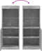 vidaXL - Dressoir - met - LED-verlichting - 41x37x100 - cm - betongrijs