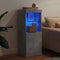 vidaXL - Dressoir - met - LED-verlichting - 41x37x100 - cm - betongrijs