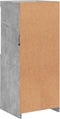 vidaXL - Dressoir - met - LED-verlichting - 41x37x100 - cm - betongrijs