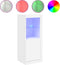 vidaXL - Dressoir - met - LED-verlichting - 41x37x100 - cm - wit