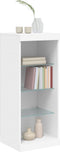 vidaXL - Dressoir - met - LED-verlichting - 41x37x100 - cm - wit
