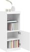 vidaXL - Dressoir - met - LED-verlichting - 41x37x100 - cm - wit