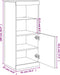 vidaXL - Dressoir - met - LED-verlichting - 41x37x100 - cm - wit