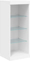 vidaXL - Dressoir - met - LED-verlichting - 41x37x100 - cm - wit