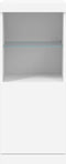 vidaXL - Dressoir - met - LED-verlichting - 41x37x100 - cm - wit