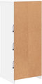 vidaXL - Dressoir - met - LED-verlichting - 41x37x100 - cm - wit