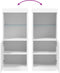 vidaXL - Dressoir - met - LED-verlichting - 41x37x100 - cm - wit