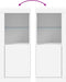 vidaXL - Dressoir - met - LED-verlichting - 41x37x100 - cm - wit