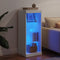 vidaXL - Dressoir - met - LED-verlichting - 41x37x100 - cm - wit