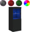 vidaXL - Dressoir - met - LED-verlichting - 41x37x100 - cm - zwart
