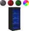 vidaXL - Dressoir - met - LED-verlichting - 41x37x100 - cm - zwart