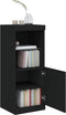 vidaXL - Dressoir - met - LED-verlichting - 41x37x100 - cm - zwart
