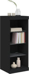 vidaXL - Dressoir - met - LED-verlichting - 41x37x100 - cm - zwart